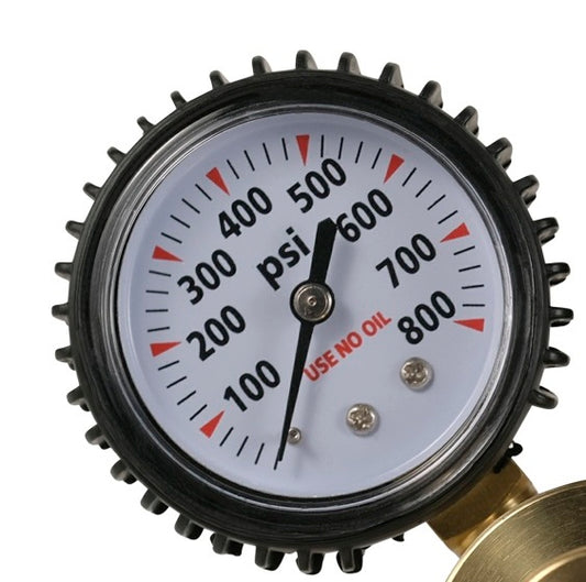 Low Pressure Replacement Gauge 0-600PSI for SP00021 Nitrogen Regulator