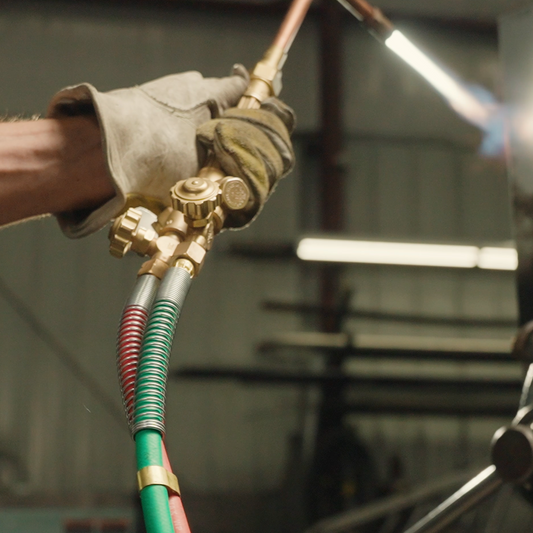 15FT 1/4" B Fittings Oxy Acetylene Grade