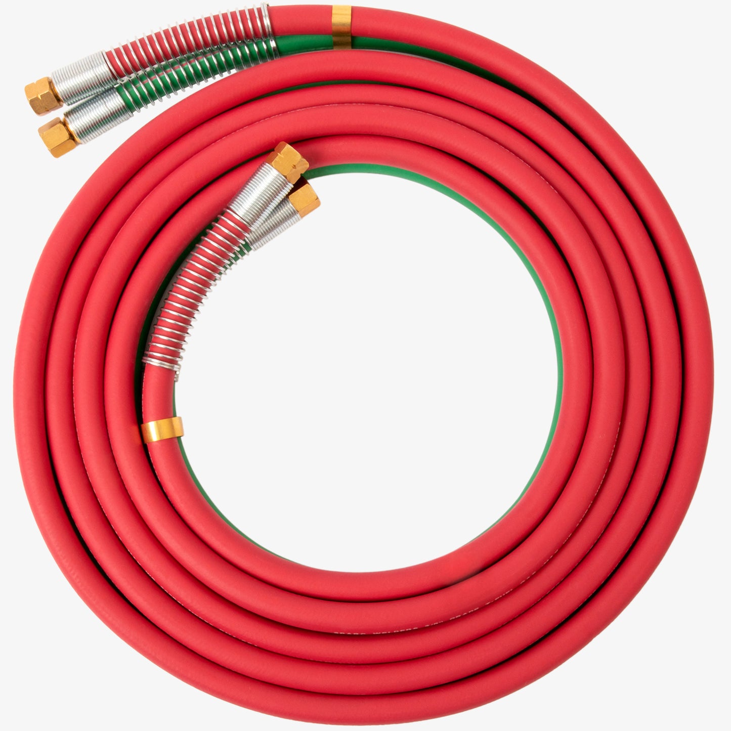 SPARC 100FT 1/4" B Fittings Oxy Acetylene Grade T Welding Hose w/ Strain Relief